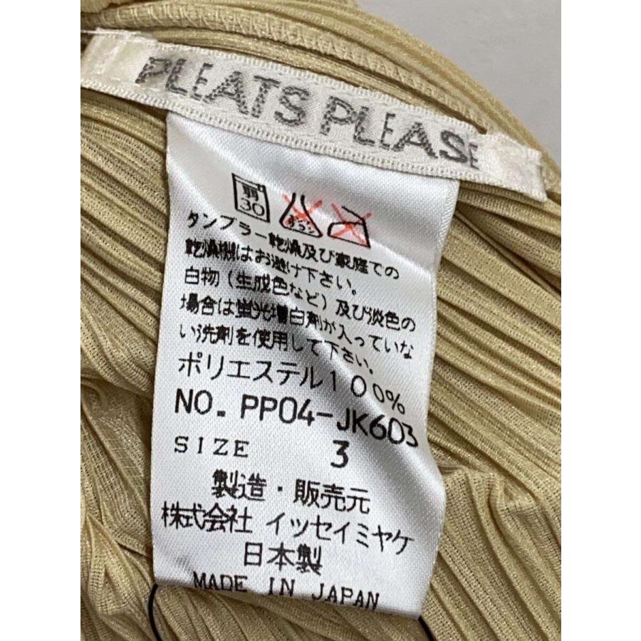 PLEATS PLEASE ISSEY MIYAKE◇ノースリーブカットソー/3/ポリエステル