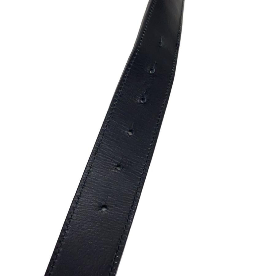 OMAR AFRIDI◇EMBOSSED CROCODILE BELT/ベルト/--/BLK/メンズ//