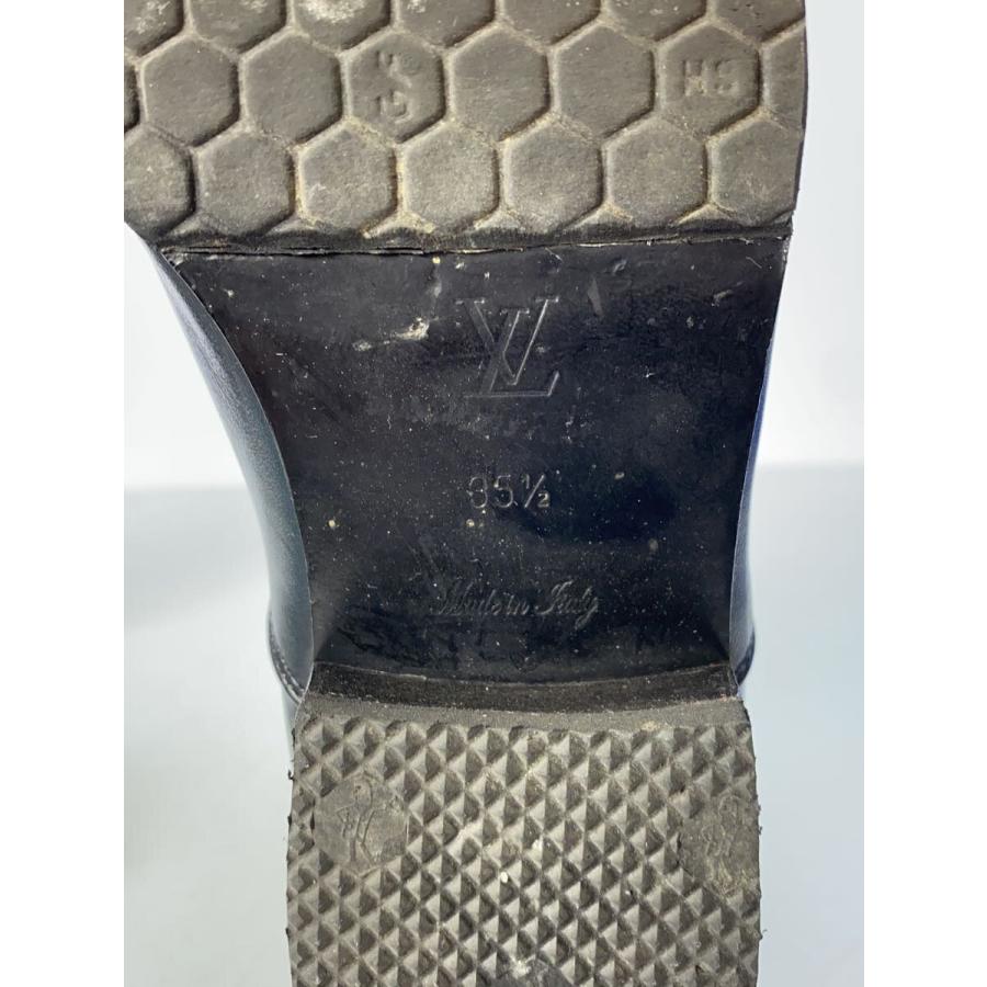 LOUIS VUITTON◇ブーツ/M/BLK/MA0165/ショートブーツ/ベルト/アンクル