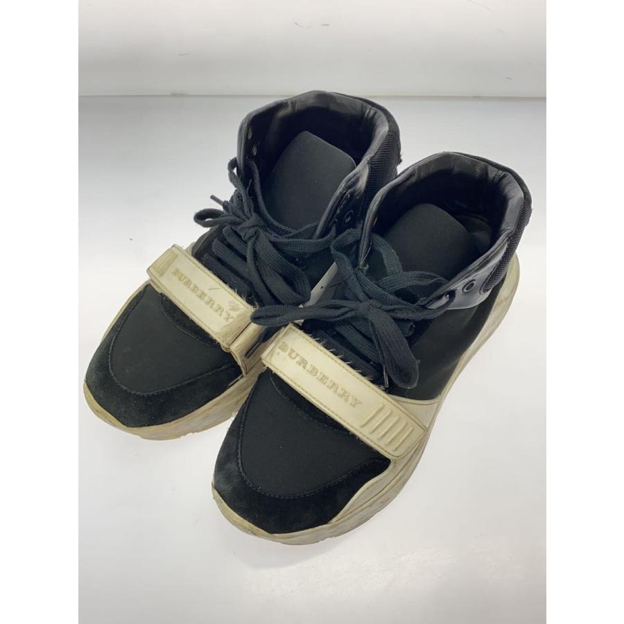 BURBERRY◇ハイカットスニーカー/40/BLK/itleosho74cas : セカンド