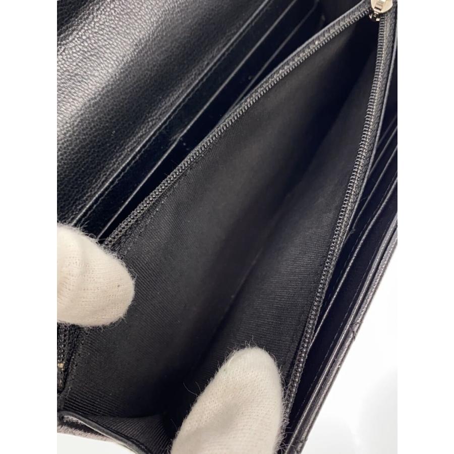CHANEL◆長財布/レザー/BLK/レディース/A84426の画像