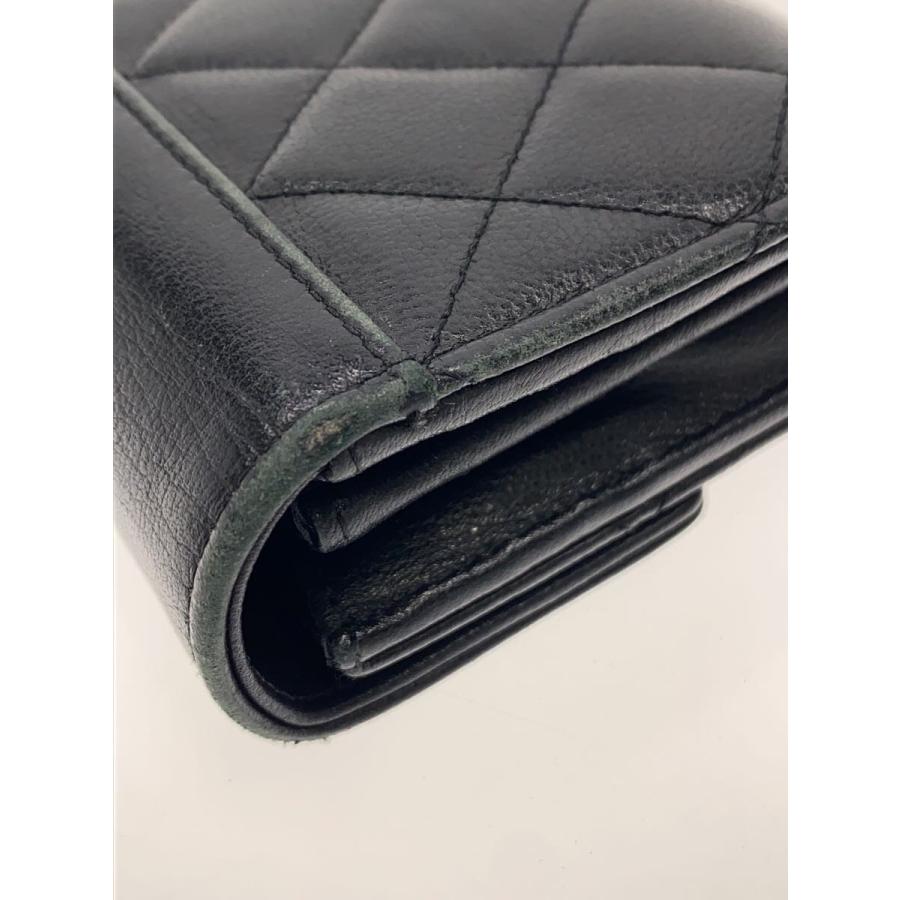 CHANEL◆長財布/レザー/BLK/レディース/A84426の画像