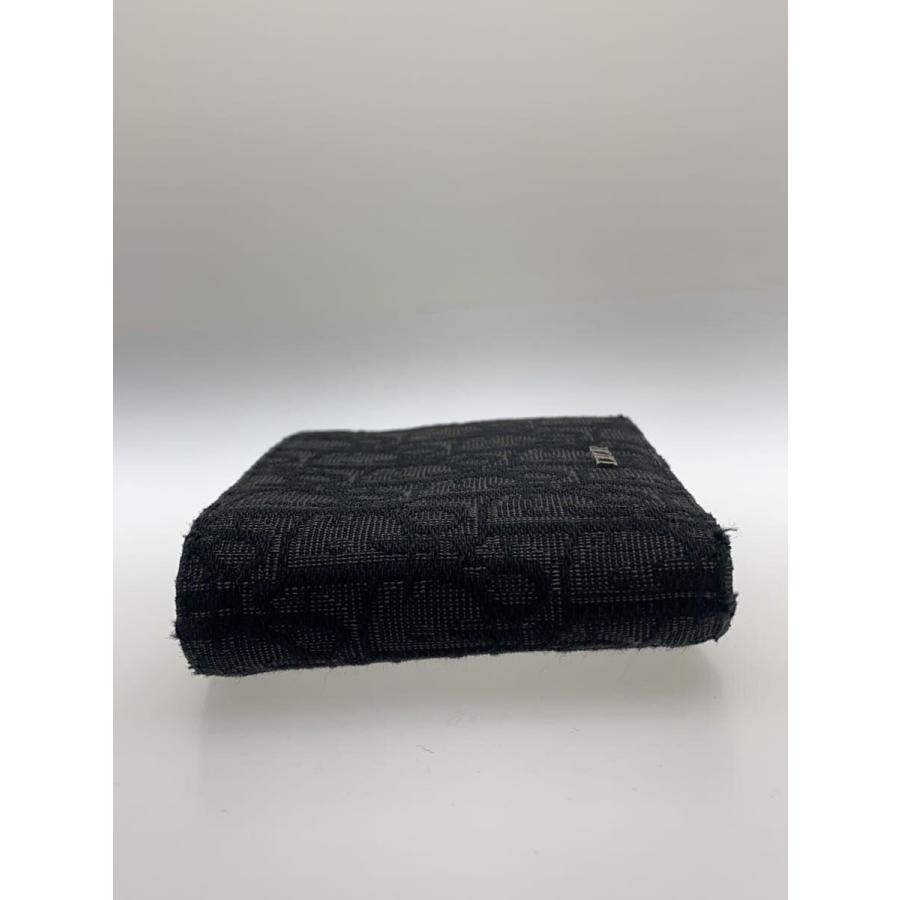 お*ん様 DIOR 二つ折り財布 Christian Dior◇2つ折り財布/--/BLK/総柄/メンズ// : セカンド