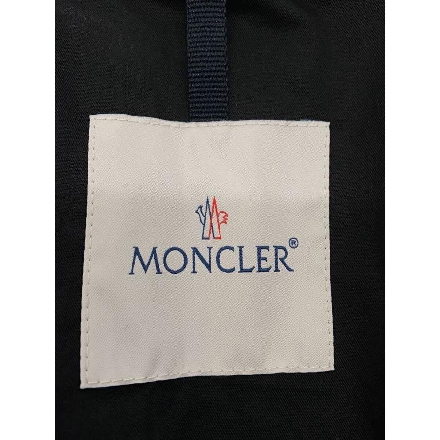 MONCLER◆袖ダウン/レザージャケット/2/羊革/ブラック/H20911A00227の画像