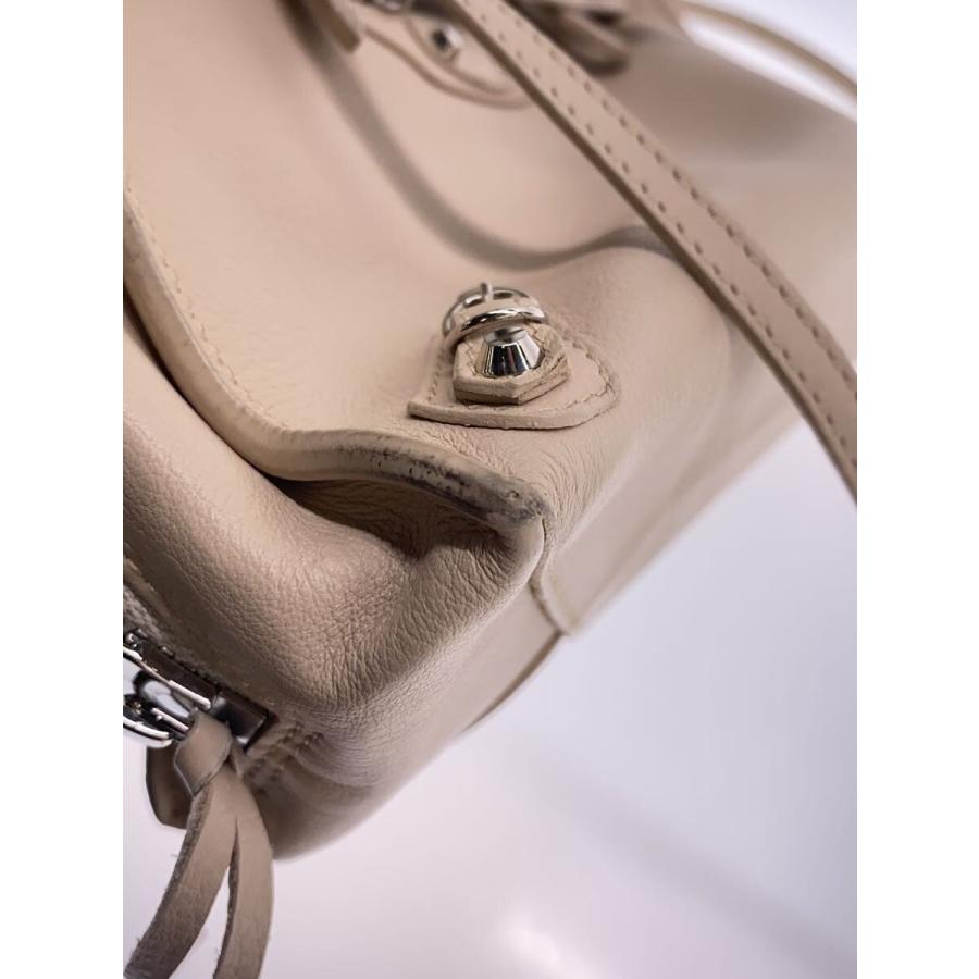 BALENCIAGA◇バッグ/羊革/クリーム/357333・2730・Z・002123 