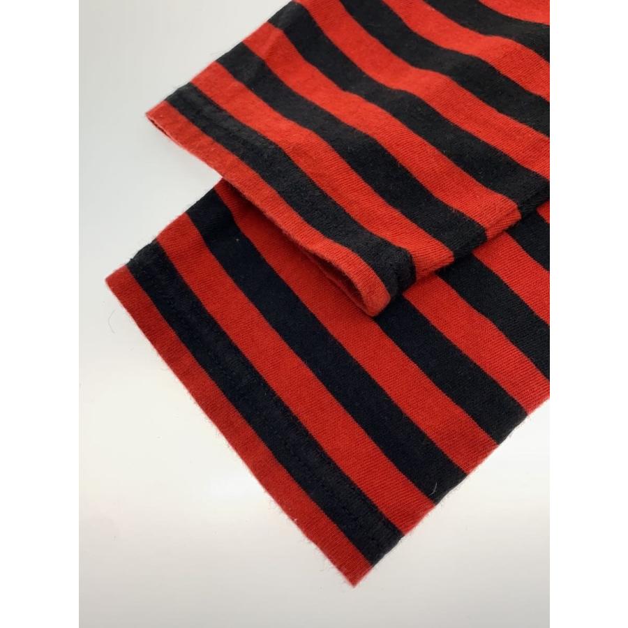 ヒステリックグラマー　ロンT ボーダー　赤 HYSTERIC GLAMOUR◇長袖Tシャツ/L/コットン/RED/ボーダー/02223CL05