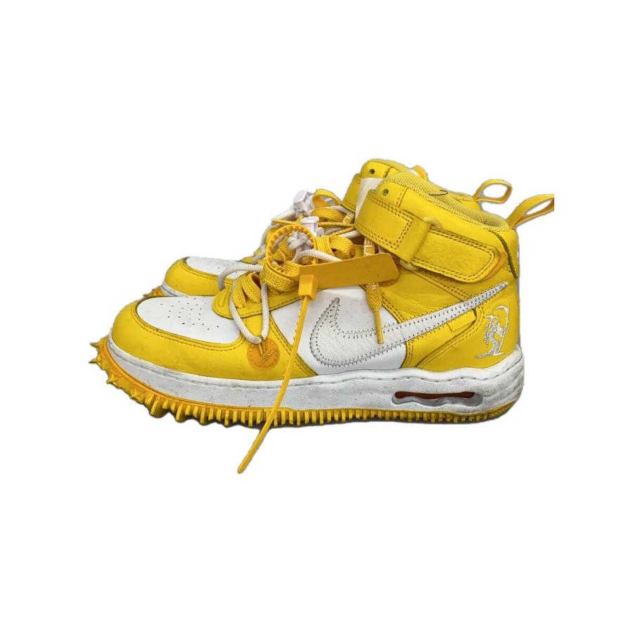 NIKE◇OFF-WHITE X AIR FORCE 1 MID_オフホワイト エアフォース ミッド 