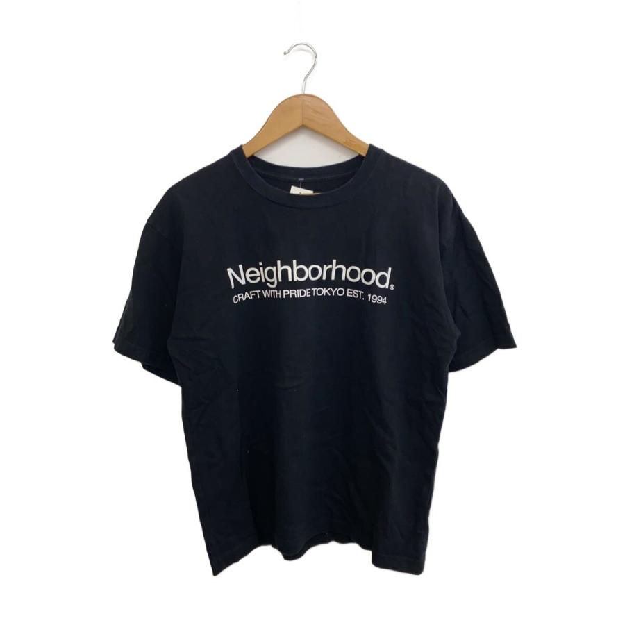 NEIGHBORHOOD◇Tシャツ/S/コットン/BLK/無地 : セカンドストリート