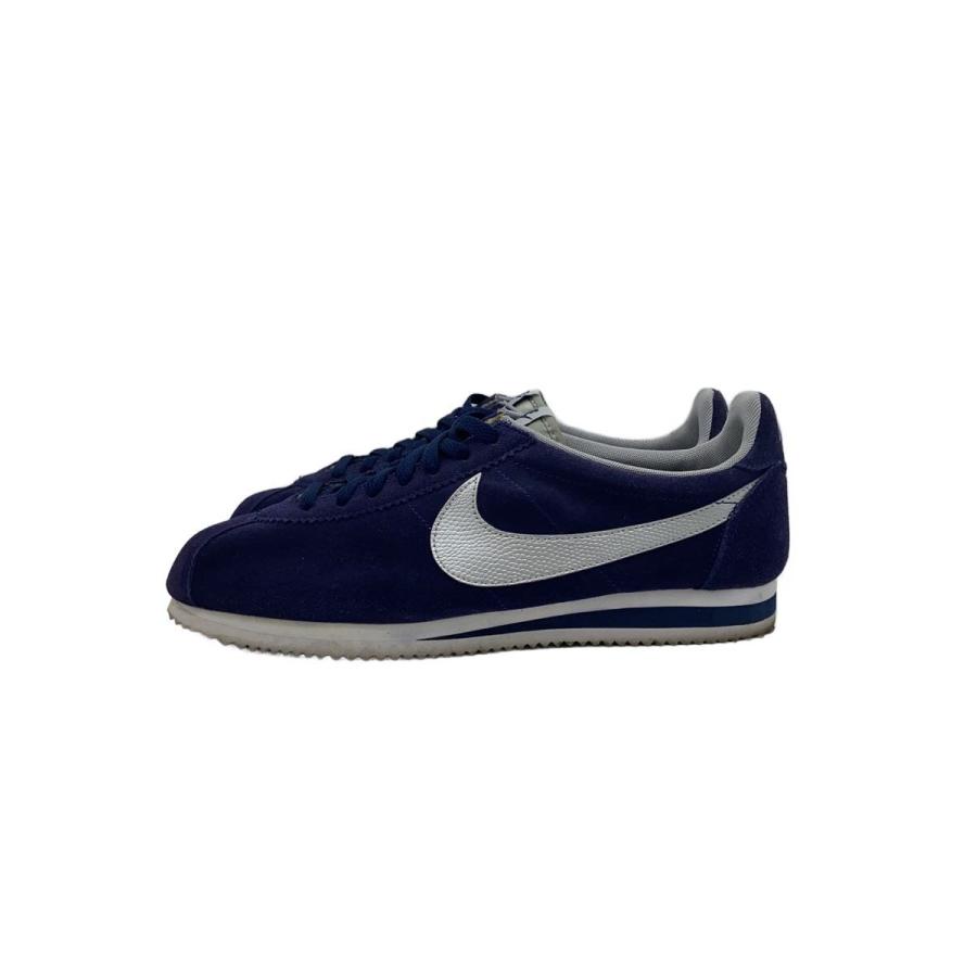 ナイキ　クラシック　コルテッツ　レザー09 スニーカー NIKE◇CLASSIC CORTEZ LEATHER/クラシックコルテッツレザー/ネイビー