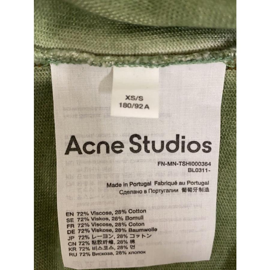Acne Studios(Acne)◇ゲームシャツ/Tシャツ/XS/レーヨン/GRN/FN-MN