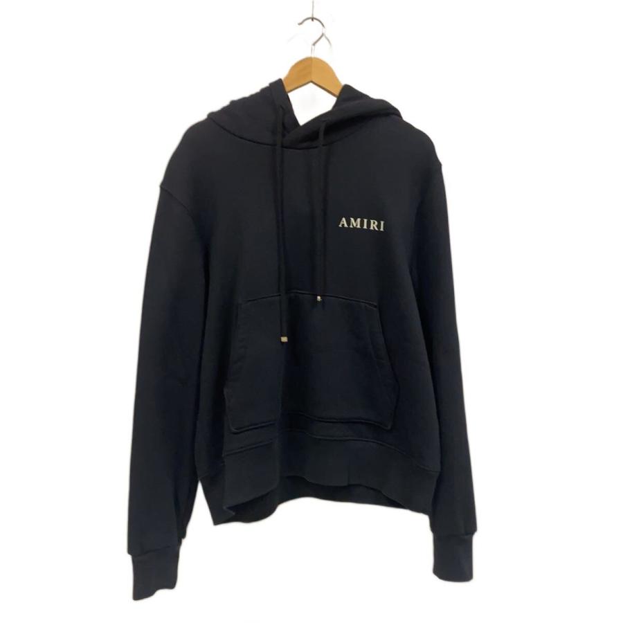 AMIRI◇22AW/PUFF LOGO HOODIE/パーカー/M/コットン/BLK : セカンド