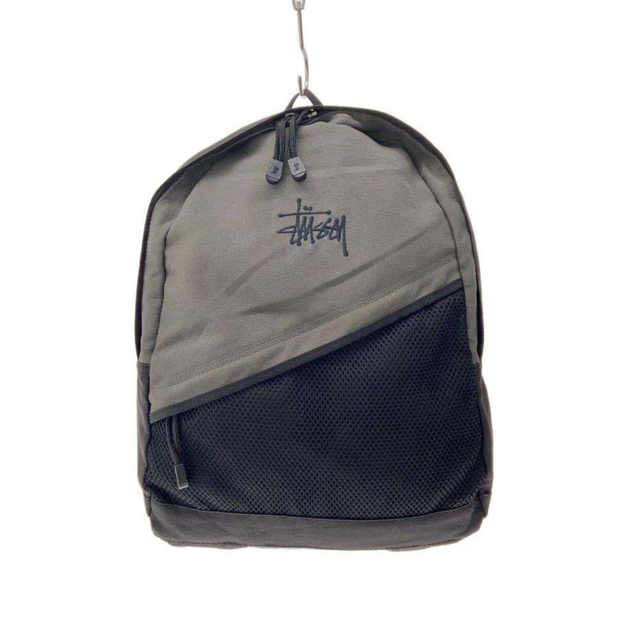 STUSSY◇90s/紺タグ/Daypack/リュック/キャンバス/GRY : セカンド