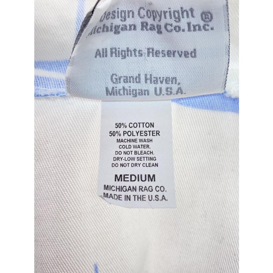 MICHIGAN RAG/90s/ヨット柄/USA製/パーカー/M/コットン/WHT/総柄_3