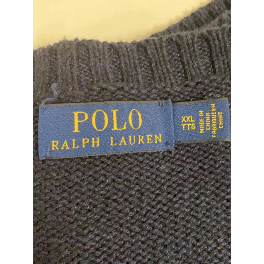 POLO RALPH LAUREN◆ポロベア/ニット・セーター(薄手)/XXL/コットン/NVY
