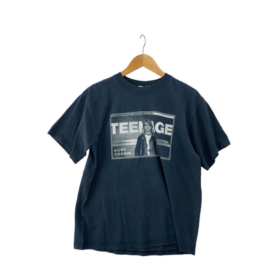  Cobain Tシャツ Mサイズ anvil ©2003 ANVIL◇00s/Kurt Cobain/TEENAGE/Tシャツ/M/コットン/BLK// : セカンド