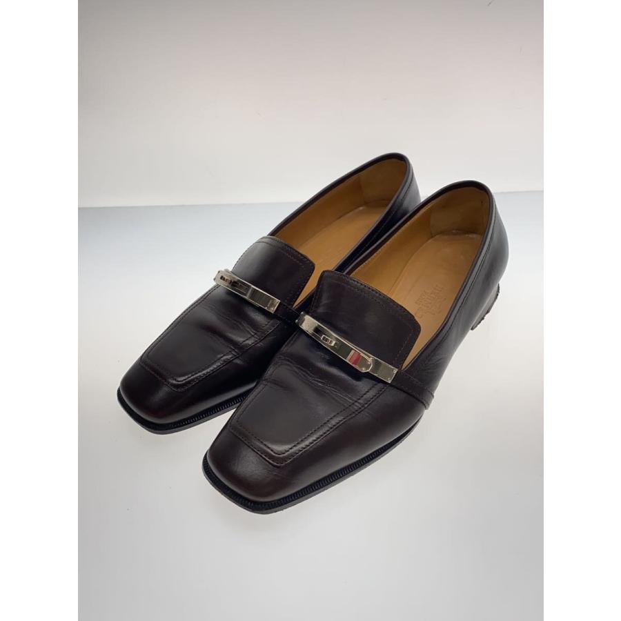 エルメス ローファー 箱付き 36(23cm) オレンジ 入学式 HERMES◇HERMES エルメス/ローファー/36/BRW : セカンド