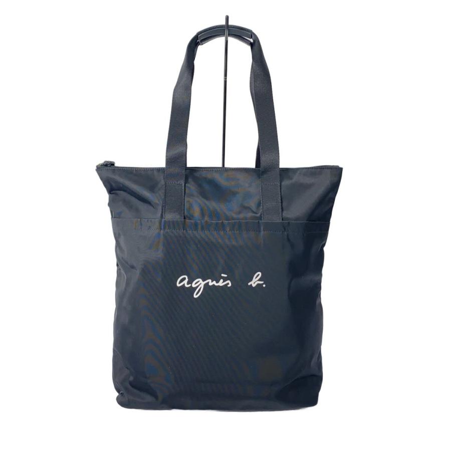 agnes b.◇トートバッグ/ナイロン/BLK : セカンドストリートYahoo!店