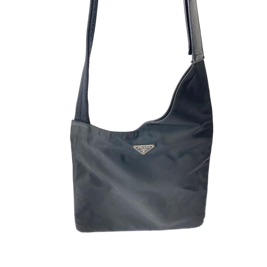 PRADA プラダ ショルダーバッグ ブラック テスート ナイロン 良品 PRADA（プラダ） テスート 斜め掛け ショルダーバッグ ナイロン