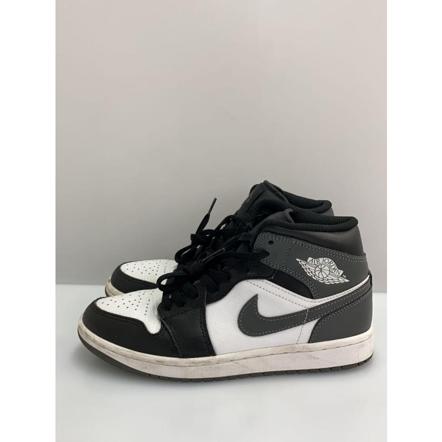 NIKE◇AIR JORDAN 1 MID_エア ジョーダン ミッド/25cm/BLK : セカンド