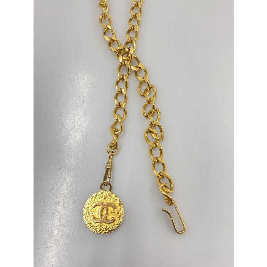 CHANEL◆ベルト/--/GLD/レディース/チェーンベルト/コイン/ココマーク//_1