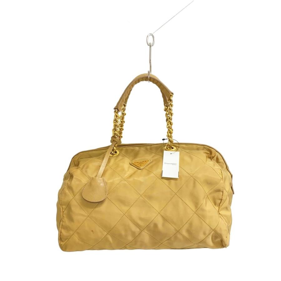 PRADA ハンドバッグ ナイロン PRADA◇ハンドバッグ/ナイロン/CML/無地 : セカンドストリートYahoo!店