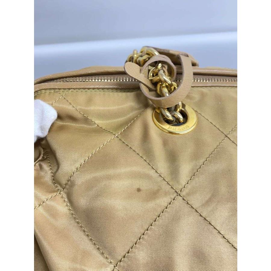 PRADA◇ハンドバッグ/ナイロン/CML/無地 : セカンドストリートYahoo!店