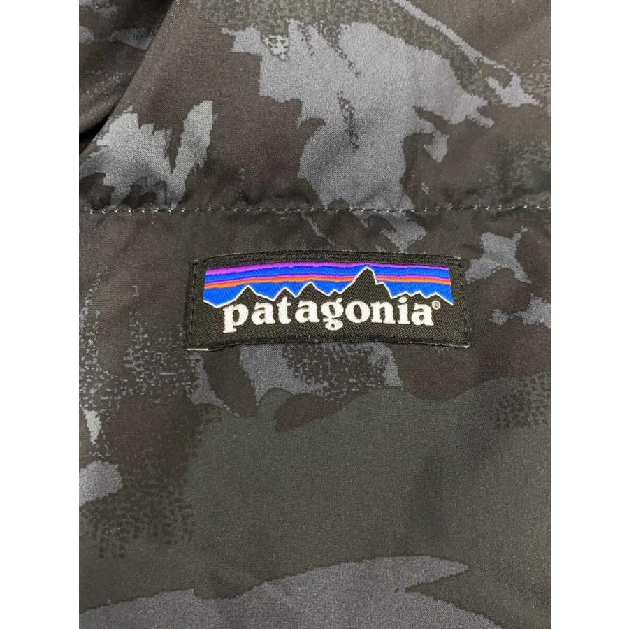 patagonia◇ダウンベスト/--/ポリエステル/BLK/カモフラ/27587