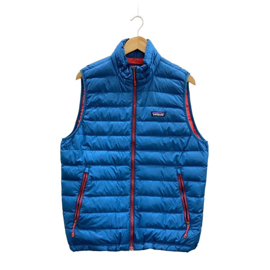 Patagonia ダウンベスト patagonia◇ダウンベスト/M/ポリエステル/BLU/無地/84622SP16