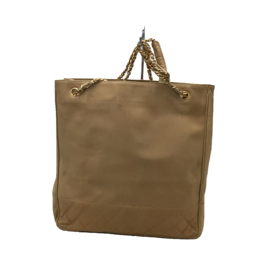 CHANEL◇シャネル/マトラッセ/キルティング切替/チェーントート/トート  