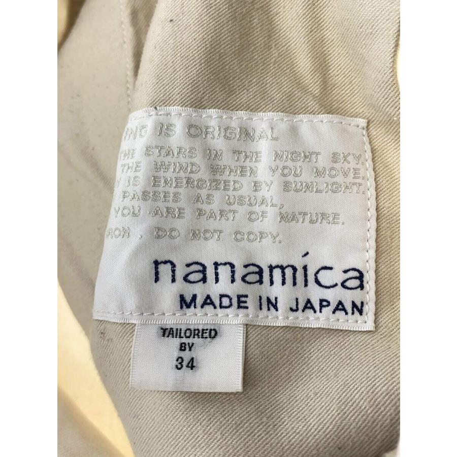 nanamica◆23SS/Wide Chino Pants/34/コットン/クリーム/無地/sucs301｜ssol-shopping｜04