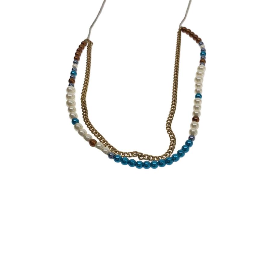 sacai Color Pearl Chain Necklace 24SS