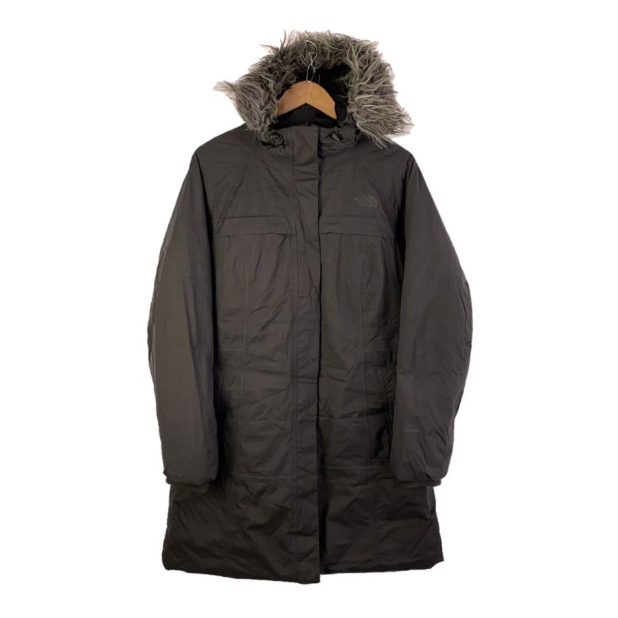 本日限定 ノースフェイス US規格 ロングダウン グレー レディースS相当 THE NORTH FACE◇ロングダウンジャケット/XL/ナイロン/グレー