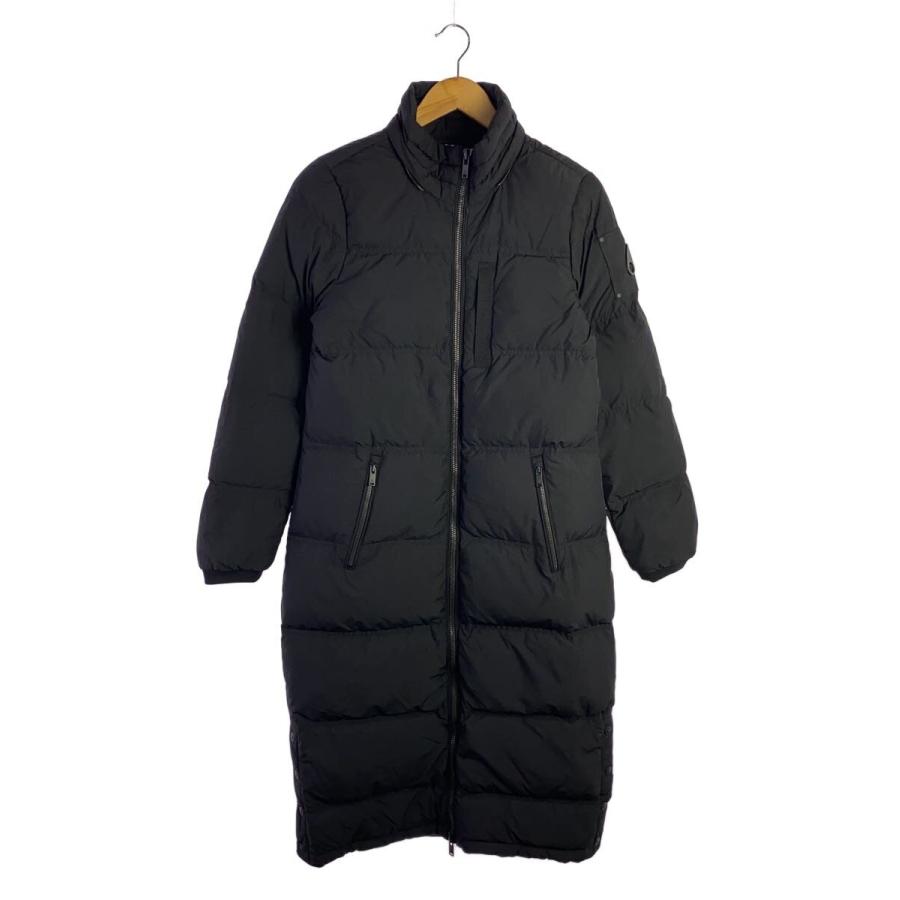 MOOSE KNUCKLES◇ロングダウンジャケット/S/ポリエステル/ブラック