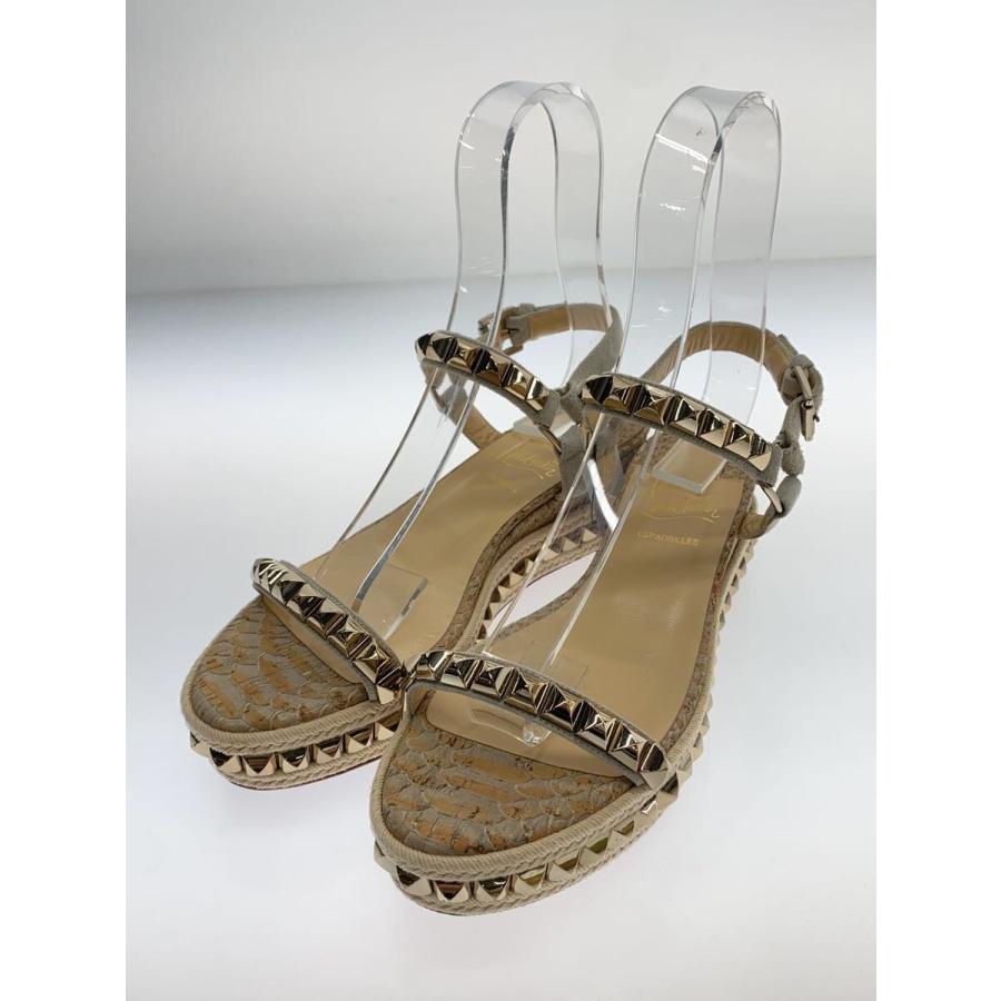 クリスチャンルブタン　37 ベージュ クリスチャンルブタン ベージュ パンプス 37 甲浅 美脚