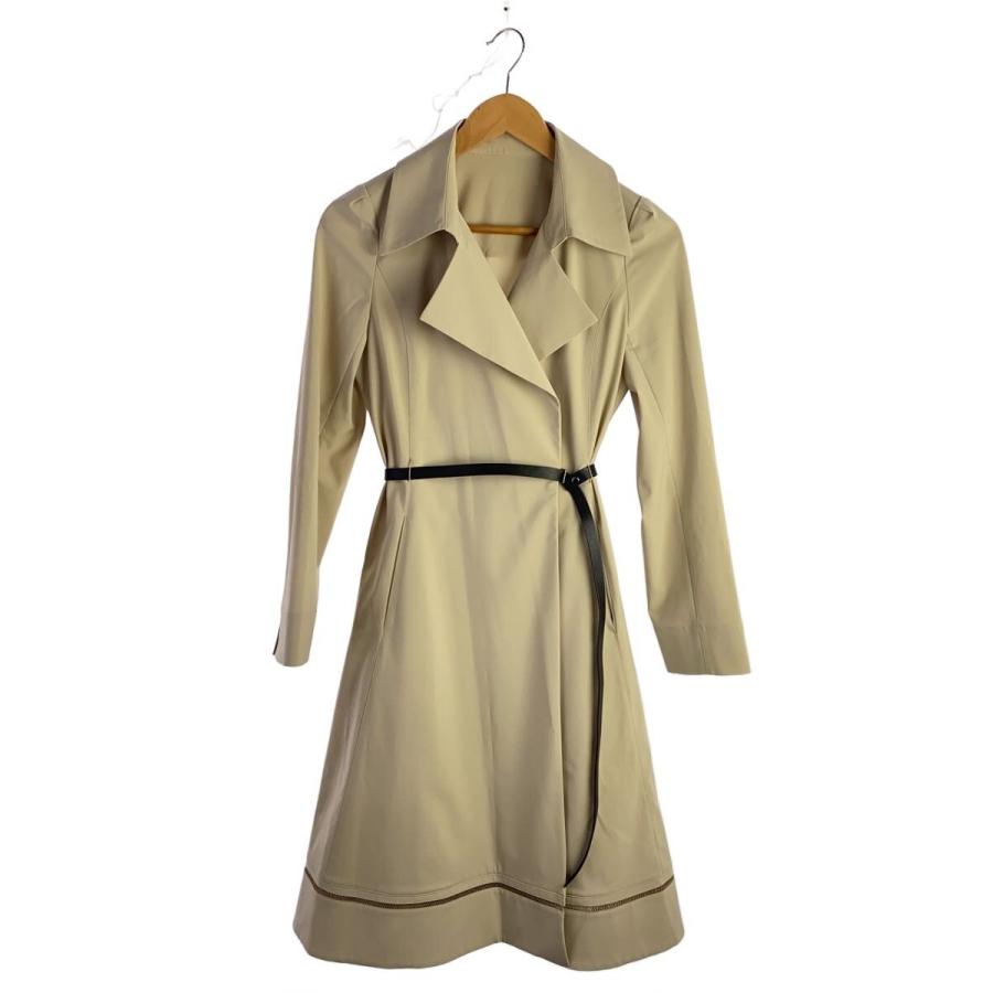 FOXEY NEWYORK◇コート/38/ポリエステル/ベージュ : セカンド