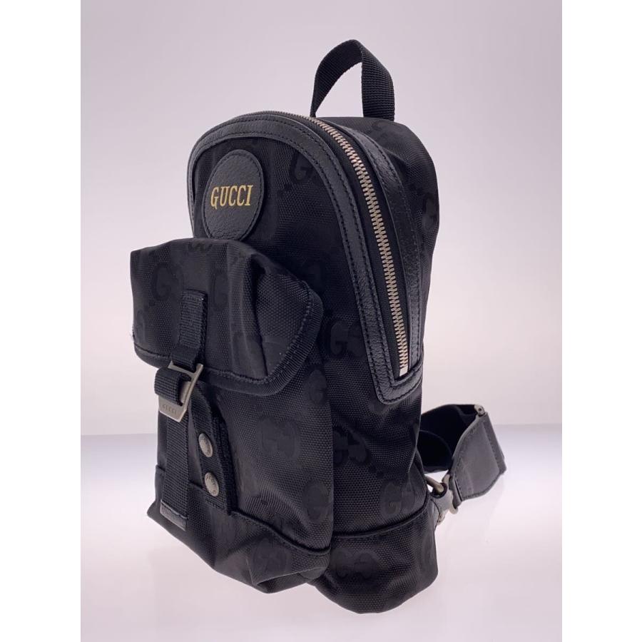 GUCCI ブラック バックパック　オフザグリッド GUCCI◇スリングバックパック_グッチオフザグリッド/キャンバス
