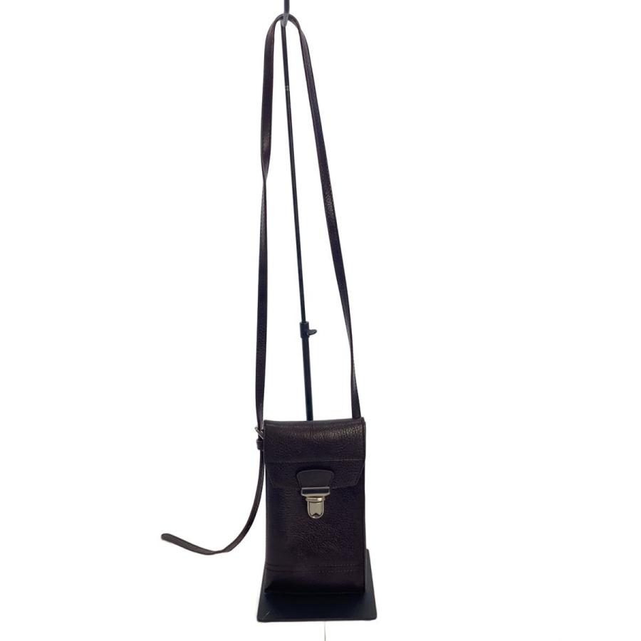 LEMAIRE◇ショルダーバッグ/レザー/BRW/無地/MULTI POCKET GEAR BAG
