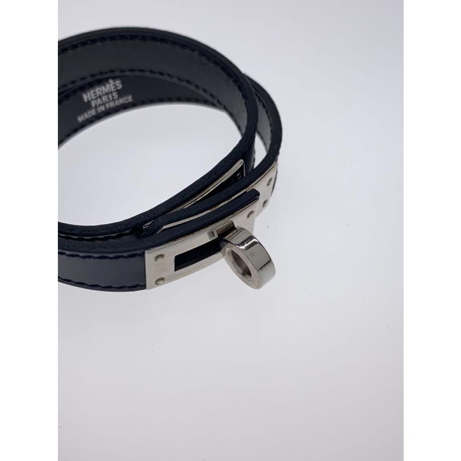 HERMES エルメス レザー ブレスレット ケリー ドゥブルトゥール