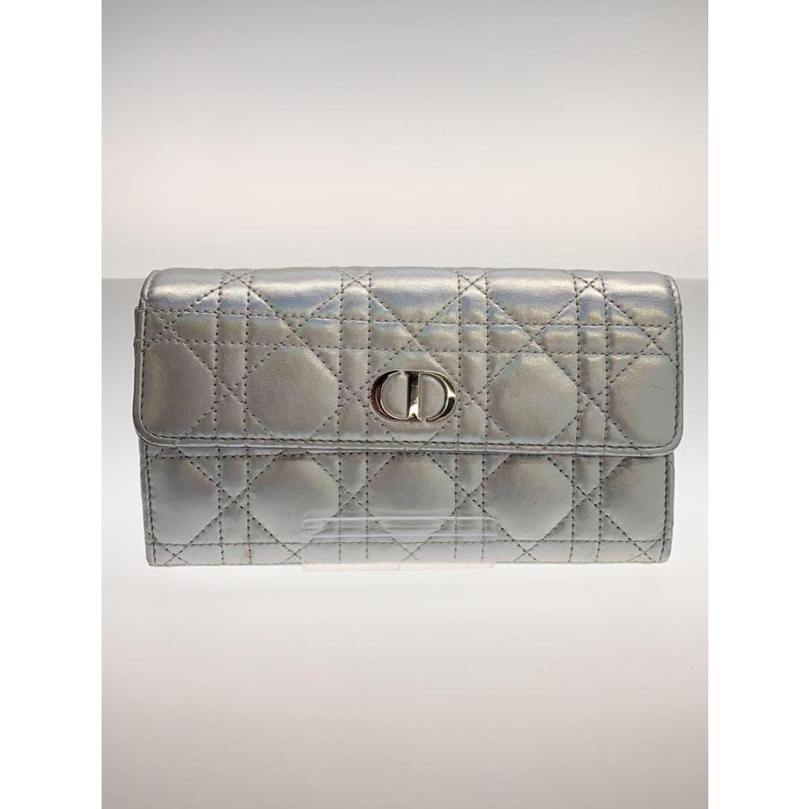 Christian Dior◇長財布/レザー/SLV/レディース/33-MA-0213 : セカンド