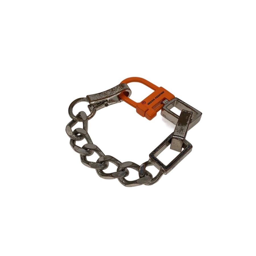 HERON PRESTON ブレスレット シルバー/オレンジ HERON PRESTON◇ブレスレット/SILVER/メンズ : セカンドストリート