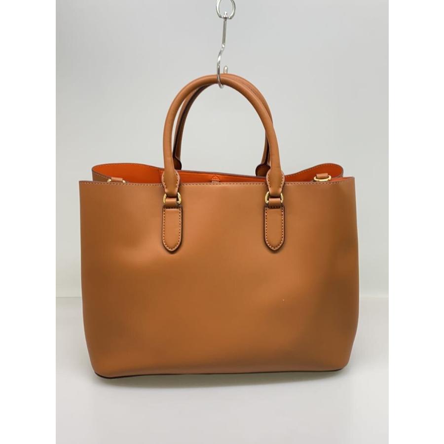 LAUREN RALPH LAUREN◇トートバッグ/レザー/BRW : セカンドストリート