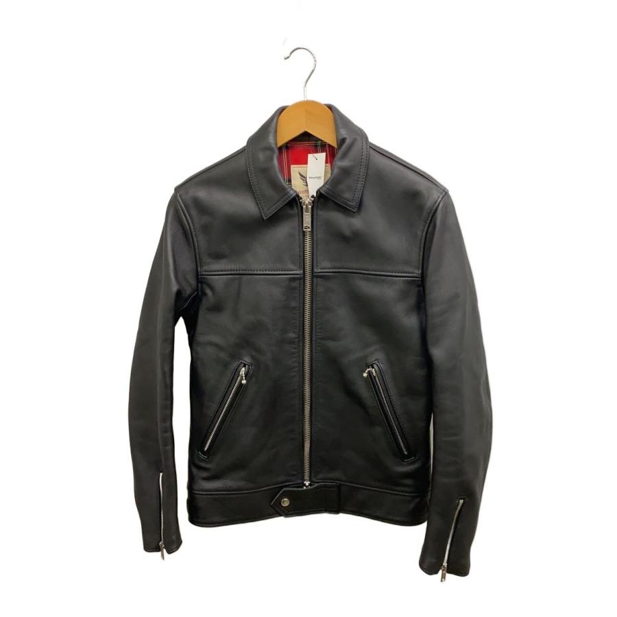 666 Leather Wear◇シングルライダースジャケット/34/牛革/GRY