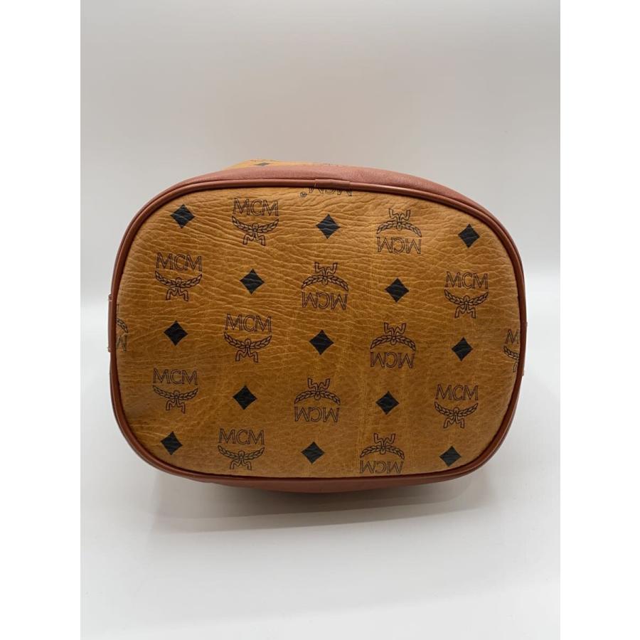 MCM◇ショルダーバッグ/巾着型/ロック番号429/レザー/BEG/総柄 MCM◇ショルダーバッグ/巾着型/ロック番号429/レザー/BEG/総柄