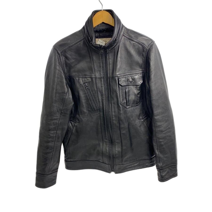 AVIREX シングル ライダース レザージャケット 羊革 ラムレザー M AVIREX◇シングルライダースジャケット/M/羊革/BLK/6171059 : セカンド