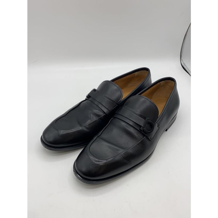 Salvatore Ferragamo◇ローファー/UK9/BLK/レザー Salvatore ferragamo 