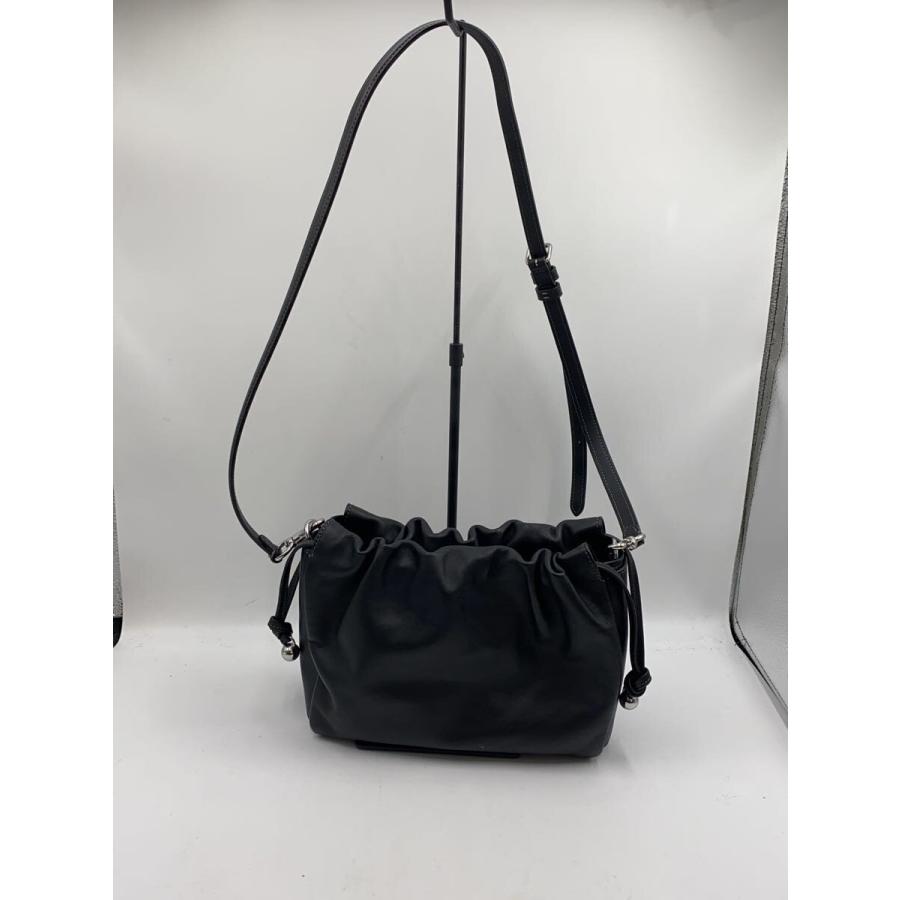 COACH◇フェイ ドローストリングバッグショルダーバッグ/--/BLK/無地