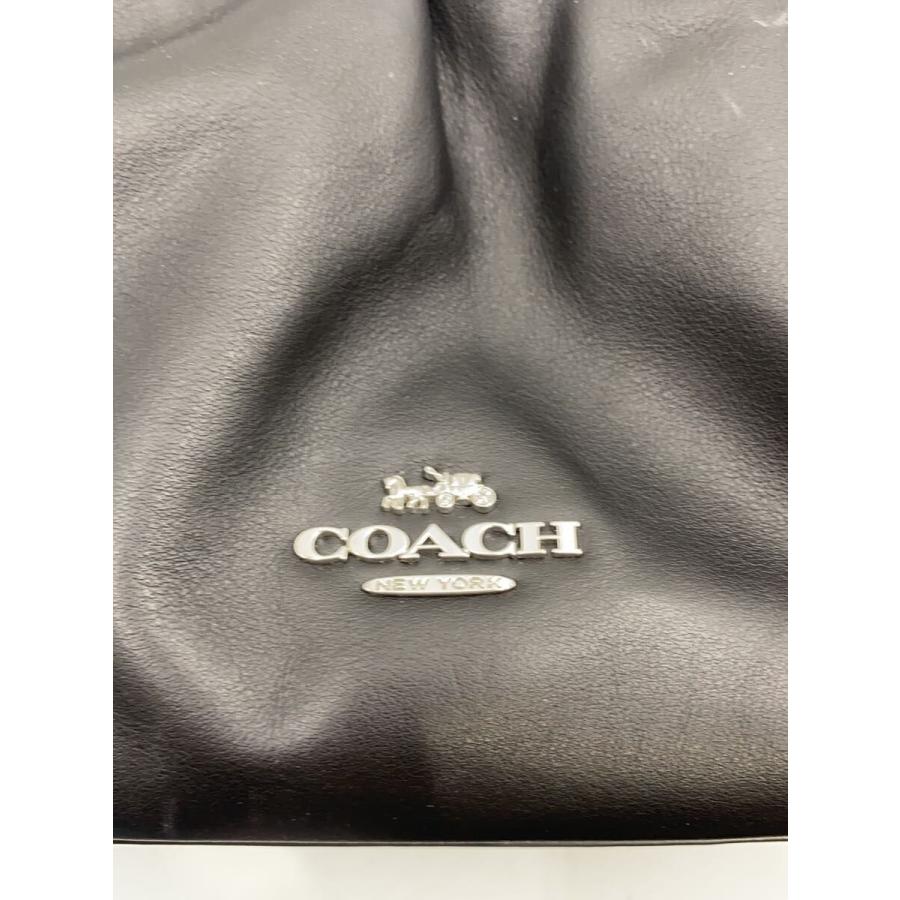 COACH◇フェイ ドローストリングバッグショルダーバッグ/--/BLK/無地
