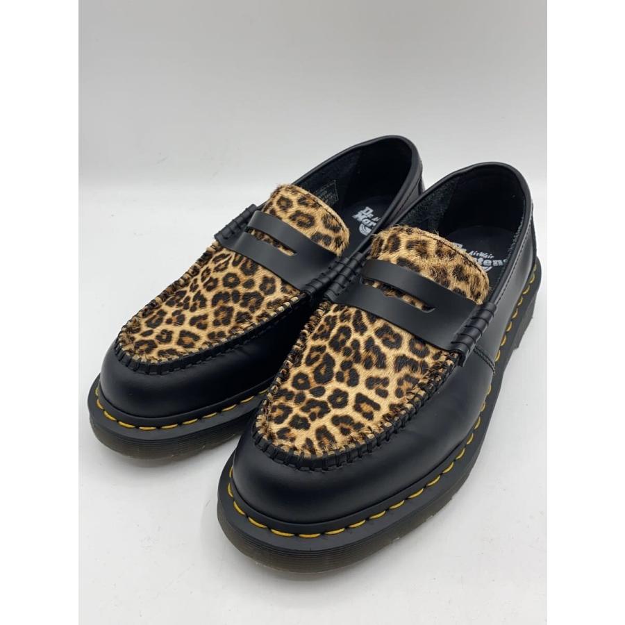 Dr.Martens◇PENTON/レオパード/ローファー/UK7/BLK : セカンド 