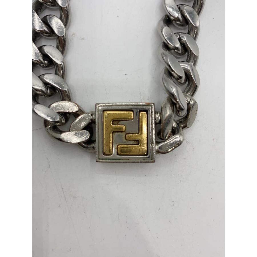 FENDI◇FFロゴ/ネックレス/--/SLV/トップ有/メンズ : セカンド