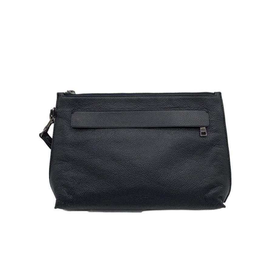 COACH◇クラッチ/セカンドバッグ/レザー/BLK/F28614 : セカンド